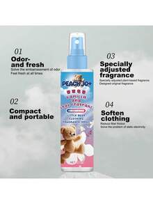 1pc/2pcs 100ml PEACH JO+ White Tea, Citrus, Vanilla Soap Scented Clothing Fragrance Spray, High-Grade Clothing Fragrance, Lasting Fragrance, SQDF/ATNNK Air Freshener - Multicolor - View 4