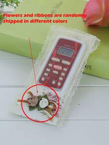 1pc Fabric Floral Remote Control Dust Cover, Remote Holder Decor, Cute Home Decoration,Kitchen Decor,Household Items,Mother's Day Gift,Bedroom Decor,Garden,Kitchen Decor,Summer,Beach,Travel Essentials,Room Decor,Squishy,Graduation - Multicolor - View 6