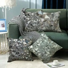 The Best-Selling 3D Printed Series Pillowcase 4-Piece Set, Polyester Short Plush Sofa Cover (Without Pillow Core)