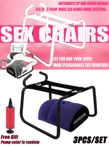 2025 Sexstuhl Sexmöbel, SM Produkt, Sex, Sexy, Sexspielzeug, Multifunktions Sexpositions-Verstärker Stuhl Neuheit Spielzeug mit Haltegriff für Paare, Sexpositions-Verstärker Stuhl Liebes-Stuhl-Hilfe SM Schaukeln Hüpfendes Sexsofa Sexmöbel mit Griffen