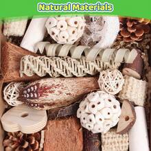 Kyouki Bird Toys Parrot Toys Natural Bird Foraging Box Foot Toys For Parakeets,Cockatiels,Conures,Love Birds,And Other Small To Medium Birds (Large) - Medium - View 2