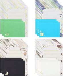 36Pcs Stationery Paper And Envelopes Set, Cute Letter Writing Kit, Lined Paper Sheets, A6 Envelopes And Letter Writing Stationery Love Letters, Invitation (Set 2) - Stars & Plants Series - View 9