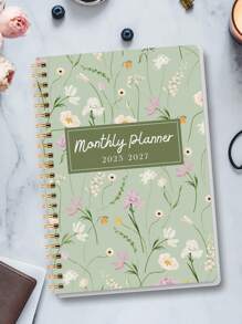 1 pieza Planificador académico semanal y mensual de enero 2026 a diciembre 2027 para mujeres y hombres, Planificador mensual minimalista A5, Cuaderno de citas, Mejora la eficiencia laboral, Útiles de oficina y escolares