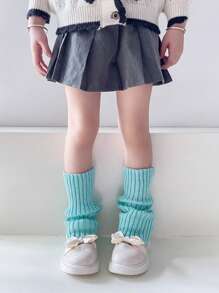 1 pereche jambiere pentru copii, jambiere lejere de culoare solidă pentru primăvară și toamnă, ciorapi de prințesă cu tub drept fără toc, jambiere Lolita pentru toamnă și iarnă