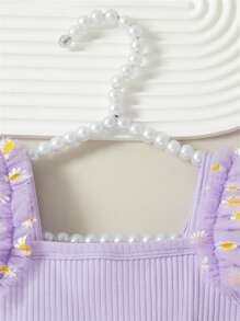 Nouvelle robe d'été pour bébé fille sans manches, en patchwork floral avec tulle, jupe bouffante mignonne