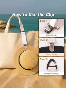 6pcs Outdoor Hat Clip, Suitable For Travel On Bag, Beach Vacation/Cruise Essential Hat Rack, Strong Grip Space Saving Hat Clip, Women/Family Travel Accessories, Summer Essentials - Multicolor - View 3