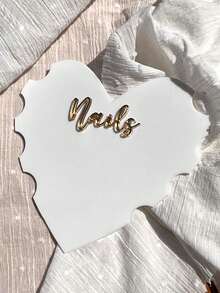 Beautizon Nailartlab 1pc Heart-Shaped Nail Shooting Props, Acrylic Nail Display Board, Nail Salon Supplies, Suitable For Nail Photography, Display Tools Accessories - Multicolor - View 6