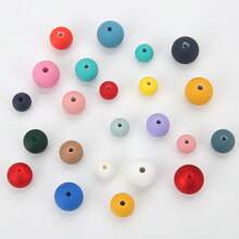50pcs/100pcs DIY Multi-Color Mixed Color Round Beads Are Available In 8mm/10mm/12mm To Choose From Make Necklaces, Bracelets, Keychains, Jewelry Accessories