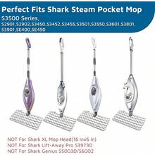 F Flammi Heavy-Duty Steam Mop Replacement Pad For Shark Steam Pocket Mop S3501 S3601 S2901 S2902 S3550 S3801 S3901 SE450 S3601D S3901D For All Hard Floors Soft Scrub Mop Pad For Shark - Grey - View 2