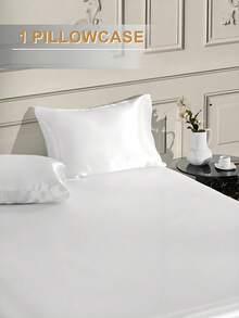 Available In Many Colors Solid Color Pillowcase, Imitation Silk Pillow Case For Hair And Skin, Luxurious And Silky Smooth, Ultra Soft And Breathable, Machine Washable, Soft Pillow Cover With Envelope Closure For Bedroom, Bedding Supplies Gift For Women Man, Luxury Bed Pillow Cover, Ultra Soft Hotel Pillow Protector, Good Gifts For Mum Dad Friend Andtravel Sleep, Wedding Gift, No Filler, Black, White, Gray, Khaki Home Decor Bedroom Decor Room Decor Aesthetic Room Decoration Stuff Living Room Decor Cushion Covers Cushion Pillow Cases - Multicolor - View 4