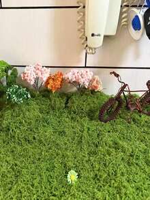 12pcs Micro Landscape Simulation Trees,Miniature Artificial Cherry Blossom Tree, PVC Artificial Greenery Decorations,Colorful Micro Garden Tree Flowers Plant For DIY Craft Fairy Gardens Terrariums, Glass Containers Garden Room Decor, Home Decor - Multicolor - View 9