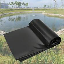 [Heavy-Duty Pond Liner] Heavy-Duty Black HDPE Pond Liner | UV Resistant, Durable, High Quality For Outdoor Ponds, Streams, Fountains, And Garden Waterfalls - Perfect For Creating A Outdoor Water Feature | Flexible Installation | High Quality Protection(Lay A Layer Of Geotextile Underneath To Prevent Stones Or Sharp Objects From Piercing Through) - Black - View 4