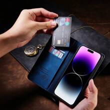 Apple Luxury Wallet Skin-Friendly Material Case With [RFID Blocking] Card Slot Stand Strong Magnetic Leather Flip Fold Protective Phone Case Compatible With Iphone Compatible With Samsung Galaxy Compatible With Xiaomi Redmi Business Shockproof Anti-Fall Mobile Phone Cover Shell