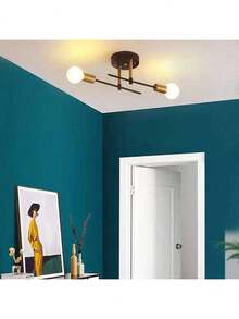 Lámpara De Techo Moderna Lámpara De Pared Decorativas Araña Moderna Lámpara De Techo Lámpara De Pared Para Baño Estructura Negro - Multicolor - Ver 9