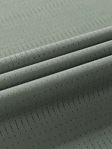 1-Piece Men's Cool, Breathable, And Stretchy Sports Short-Sleeve T-Shirt | Lightweight And Comfortable Athletic Wear | Lightweight, Sweat-Wicking, And Quick-Drying | Suitable For Running And Training | Men's Stretchy And Comfortable Running And Fitness Training Top | Athletic Wear For Running And Fitness | - Green - View 5