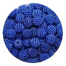 Cracked Pearl 12mm With Hole 50 Units - Royal Blue - View 2