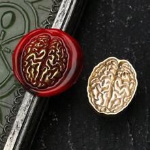 1pc NEW DARK SERIES Series Wax Seal Stamp, Vintage Sealing Stamp Head, Removable Brass Material, Fire Paint Seal Head For Wedding Invitations Gift Packaging Scrapbooking, DIY Handmade Gift Decoration, Cutting And Pasting Invitation Letter School Supplies, Back To School