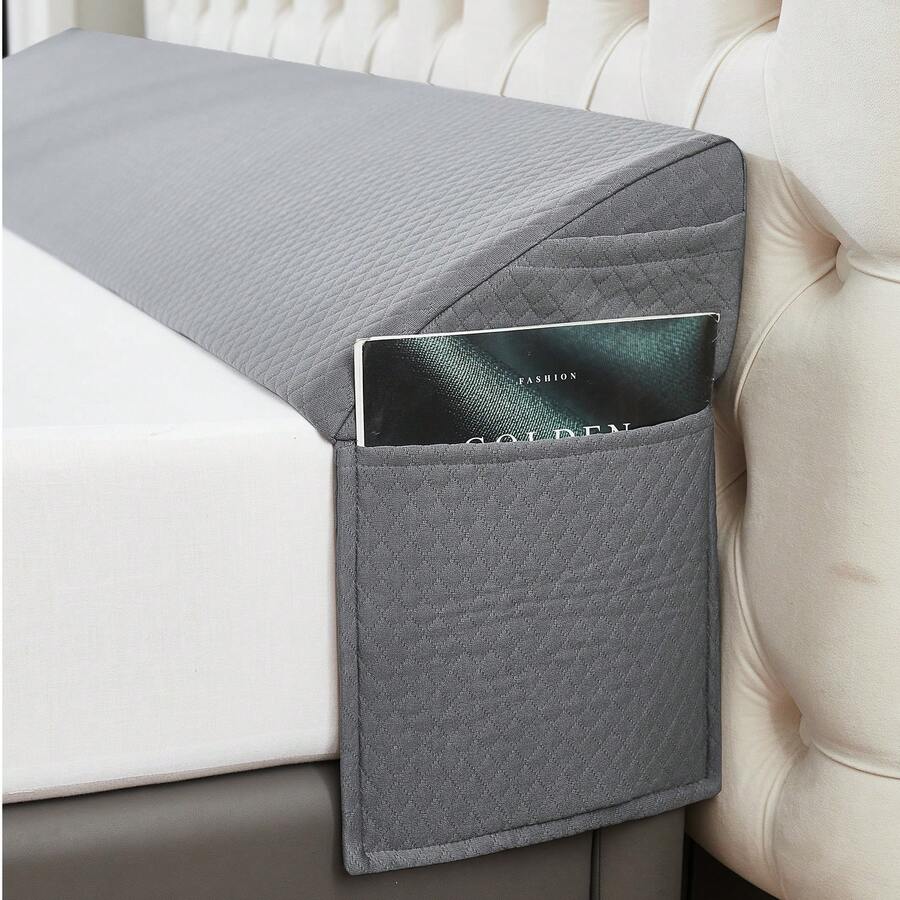 Wedge Pillow For Headboard - Queen Size Bed Wedge Pillow Headboard, Bed Wedge Gap Filler, Pillow Wedge For Headboard Gap - Fill The Gap (0-8") Between Headboard And Mattress