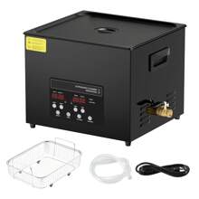 KFFKFF 15L Ultra Cleaner, 360W Digital Ultrasonic Cleaning Machine With Gentle Mode & Upgraded Degassing, 40kHz Industrial Ultrasound Cleaner With Heater & Timer For Retainer, Jewelry, Tools