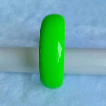 1pc 2cm Wide Plastic Bangle Bracelet, Resin Candy Color Party Wear