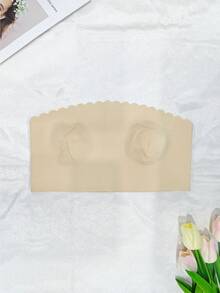 1 件女士性感无缝无肩带抹胸文胸，舒适防滑露背背心内衣