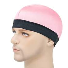 1pc Imitation Silk Base Hat Wig Cap Wide Edge Elastic Chemotherapy Cap - Multicolor - View 5