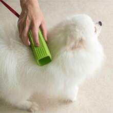 1pc Pet Dog/Cat Hair Remover, Furniture Silicone Pet Lint Roller Cleaning Brush, Hollow Silicone Brush Suitable For Sofa, Car Interior, Furniture, Carpet, Bedding Or Any Fabric