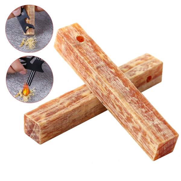 Anzündhilfen aus Kiefernholz, Outdoor-Überlebens-Feuerentfachungsbrennstoffe, Kiefernholzöl, Anzündhilfen aus Kiefer Holzblöcken