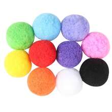 1 包鲜艳的 25/30 毫米弹性绒球 - 彩色 DIY 工艺和艺术装饰，柔软毛绒球，适用于创意项目、派对装饰和节日家居装饰、派对装饰用品