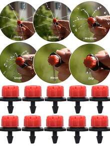 25米/82英尺滴灌套件，花园灌溉系统，4/7英寸分配管浇水滴灌套件，DIY节水自动灌溉套装，适用于花园温室露台草坪浇水用品