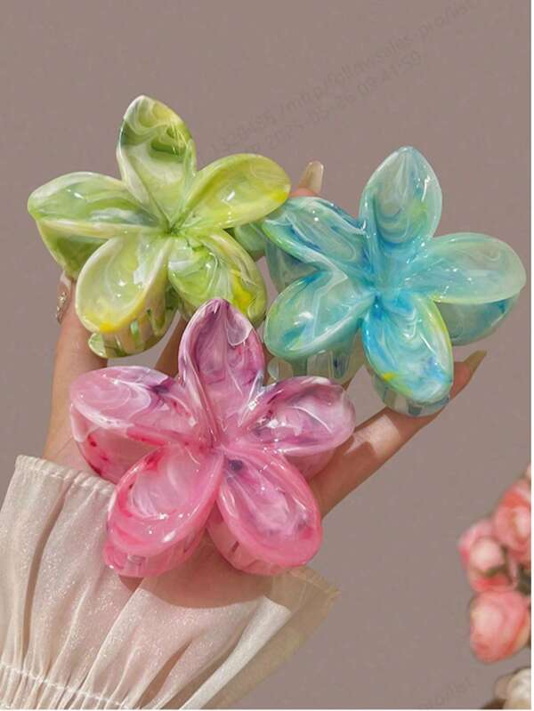 3 piezas Clips para el cabello multicolor para la vida diaria, fiestas, playa y casual para volver a la escuela para mujeres