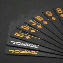 1pc 54 Black Gold Card Game Set PVC Waterproof Multiplayer Card Set Magic Bag Wedding Party Birthday Festival Table Games Gifts Entertainment Chess & Card Collection - Multicolor - View 13