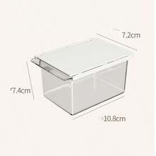 Drawer-Style Organizer Box Under Mirror Cabinet, Transparent Cartoon, For Cleaning Swabs, Makeup Pads, Bathroom Cabinet Pull-Out Storage Rack - Multicolor - View 7