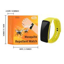 Women's Physical Mosquito Repellent Watch Men's Technology Mosquito/Insect Repellent Bracelet Sports Style Outdoor Portable Mosquito Repellent Device, Non-Chemical, Anti-Mosquito & Bug Gadget, Suitable For Outdoor/Fishing/Travel/Hiking/Beach/Camping, Great Gift For Family And Friends, Unisex, Multiple Colors Available