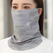 1 Pc Summer Outdoor Ice Silk Neck Gaiter - Seamless Face Mask, Breathable Riding Ear Loop Neck Wrap. Unisex Face Mask - View 5