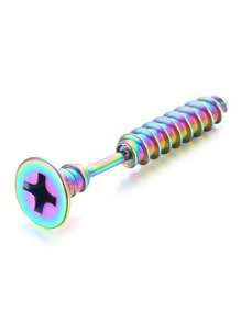 1pc 304 Stainless Steel Monroe Lip Ring, Spiral Cartilage Earrings, Barbell Body Piercing Jewelry, Suitable For Gift/Party