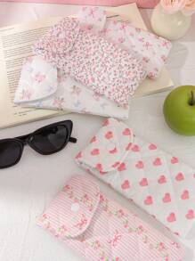 1pc Cute Glasses Bag, Glasses Storage Box For Girls, Sunglasses Accessories, With Cute Style, Cartoon Design And Girly Pattern, Perfect To Protect Sunglasses, A Great Gift. , Gender Reveal Party, Perfect Choice For Birthdays, Weddings, Parties, Perfect Gift For Colleagues, Friends And Family, Back To School Gift, Great Gift For Summer Vacation, Travel