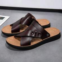 SHIDERTION SHIDERTION Unisex Summer New Korean Fashion Beach Sandals, Plus Size Casual Breathable Slippers