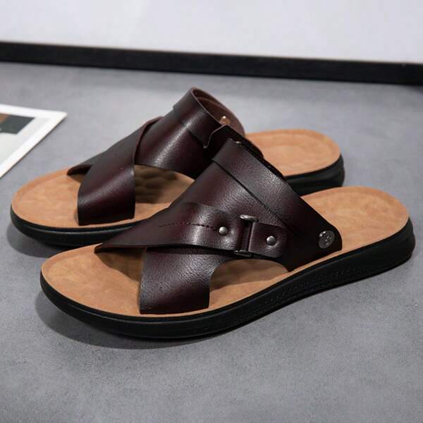 SHIDERTION SHIDERTION Summer New Korean Fashion Beach Shoes Unisex Large Size Breathable Casual Sandals