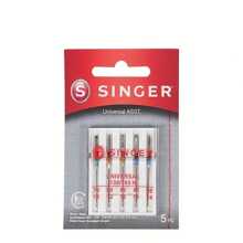 SINGER Titanium Plated Universal Sewing Machine Needles, Golden, 1 Packs (5/10/50 Needles Total)