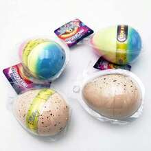 1/2/4/6pcs Rainbow Unicorn Hatched Eggs, Tianma Water Swelling Eggs, Simulated Silicone Animal Models, Party Gifts