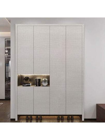 Roll Of Beige Cloth Pattern Self Adhesive Wallpaper Vinyl Can Be Bedroom Living Room Furniture Cabinet Renovation Wand Covering Removable Easy To Clean Home ation Stickers 1m/2m/3m/5m/7m/10m Paper Sticker view 4