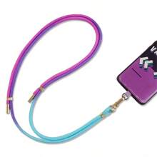 Nuevo cordón ajustable de 150 cm para teléfono móvil con degradado de color a la moda, estilo bandolera cruzada de alta calidad y duradera anti-pérdida, para usar en exteriores