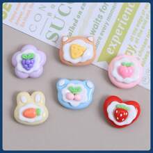 6pcs Cartoon Animal & Strawberry Decorative 3D Magnetic Stickers, Creative Fridge Magnets, Cute Decor Pieces For Office, Kitchen, Whiteboards, Storage Cabinet, Dishwasher, Home Decoration, Valentine's Day Gift