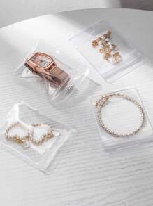 20 Sealed Jewelry Bags/1 84 Grid Transparent Plastic Storage Bag - Dustproof, Antioxidant Jewelry - Multi-Purpose Storage Bag For Necklaces, Bracelets, Rings, Earrings For Women Storage Organizer Travel Essentials Gift