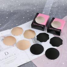 2 pezzi di coperture adesive invisibili a forma di cuore in silicone per capezzoli, petali triangolari in spugna spessa per il seno, reggiseno con spalline regolabili per costumi da bagno