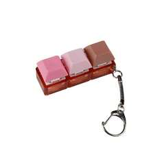 4Keys Button Keycap Fidget Keychain Finger Keyboard Caps DIY Keyboard Clicker For Adult To Relief Stress Pass The Time - Multicolor - View 14