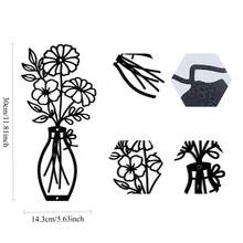 3件套金属花卉墙饰，复古镂空金属墙面装饰 - 几何简约悬挂式花瓶艺术品，卧室、厨房、客厅装饰金属艺术墙饰 - 乡村家居装饰，春夏乔迁礼物，秋冬家居装饰，情人节礼物，生日礼物，圣诞节礼物 - 彩色 - 查看 12