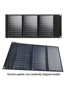 Panel solar, cargador de batería con panel solar plegable, adecuado para estación de energía portátil, generador, Apple, computadora portátil, puerto tipo C y campamento al aire libre en autocaravana, salida de CC (controlador no incluido) - A - Ver 10
