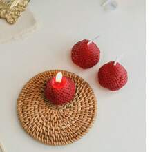 18/9/6/4 Pcs Strawberry Aromatherapy Candles, Perfect For Photography Props, Indoor Fragrance Decoration And Holiday Gifts Candles For Stress Relief, Relaxation, Bathing, Yoga And Holiday Gifts,Room Decor,Gifts Birthday Graduation,Best Gift For Girls Who Love Strawberries Gifts